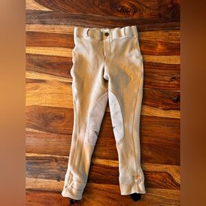 Youth Tan Riding Breeches - Tuffrider